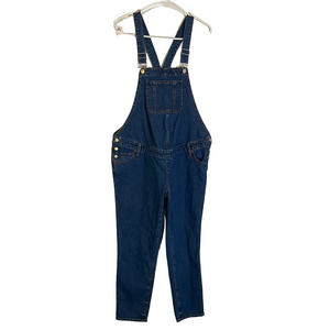 ISABEL Maternity Bib Overalls, Women’s Size 4, Blue Denim